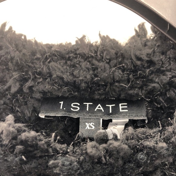 43. NWT 1 State Cozy Scoop Neck Black Sweater - Picture 3 of 8